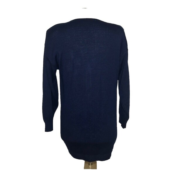 Vintage 80’s Patriotic Star Embroidered Cardigan Sweater - Picture 4 of 6